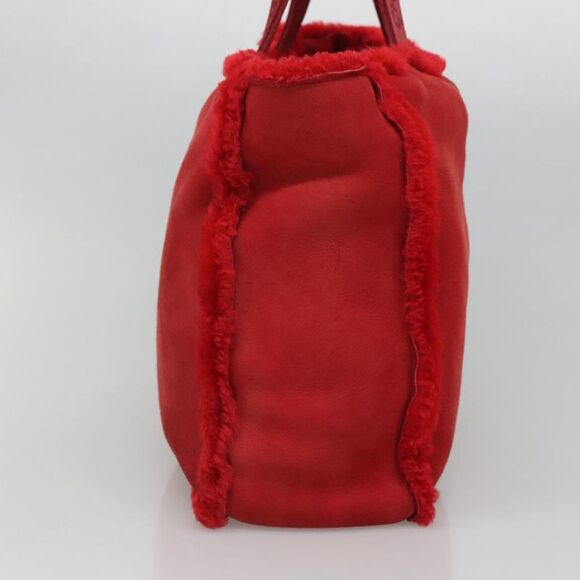 Pre Loved chanel Unisex Red Tote Bags - Picture 4 of 8